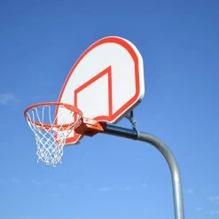 Gared Rear-Mount Fan-Shape Marked Steel Basketball Backboard