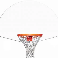 Gared Rust-Resistant Fan-Shape Unmarked Aluminum Basketball Backboard