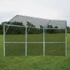 Jaypro Sports Backstop Fence (3 Panel, 1 Center Overhang, 2 Wing Overhangs) - Permanent