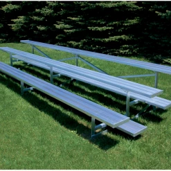 Jaypro Sports Bleacher - 15' (3 Row - Single Foot Plank) - Standard, Outdoor Baseball