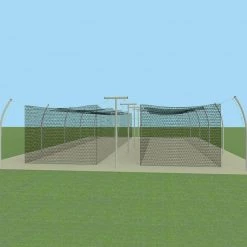 Jaypro Sports Batting Tunnel Frame - Professional Outdoor (70') - Tandem Baseball