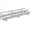 Jaypro Sports Bleacher - 15' (3 Row - Double Foot Plank) - All Aluminum
