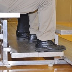 Jaypro Sports Bleacher - 27' (4 Row - Double Foot Plank) - All Aluminum