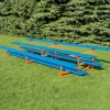 Jaypro Sports Bleacher - 15' (3 Row - Single Foot Plank) - Standard, Outdoor