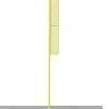 Jaypro Sports Foul Poles - Professional (20') - Baseball (Semi-Permanent) (Yellow)