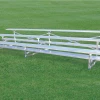 Jaypro Sports Bleacher - 15' (3 Row - Single Foot Plank) - All Aluminum