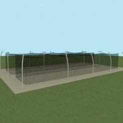 Jaypro Sports Batting Tunnel Frame - Professional Outdoor (70') - Tandem Baseball