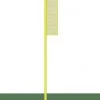 Jaypro Sports Foul Poles - Collegiate (15') - Baseball/Softball (Semi-Permanent) (Yellow)
