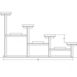 Jaypro Sports Bleacher - 21' (4 Row - Single Foot Plank) - Standard, Outdoor - Powder Coated
