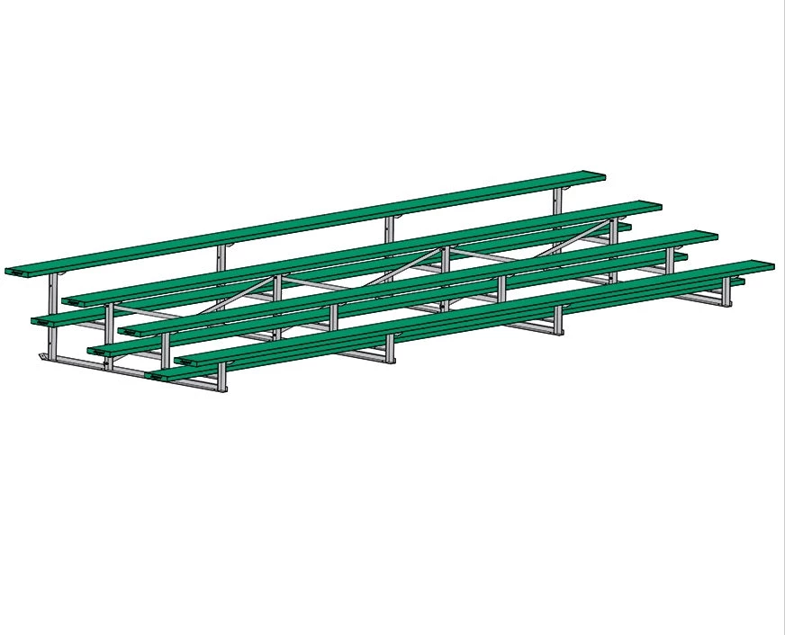 Jaypro Sports Bleacher - 21' (4 Row - Single Foot Plank) - All Aluminum - Powder Coated 3 Jaypro Sports Bleacher - 21' (4 Row - Single Foot Plank) - All Aluminum - Powder Coated