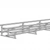 Jaypro Sports Bleacher - 21' (3 Row - Single Foot Plank) - All Aluminum Baseball