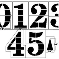 Trigon Sports 6' Pro-Style Football Stencil Kit - 1/16"