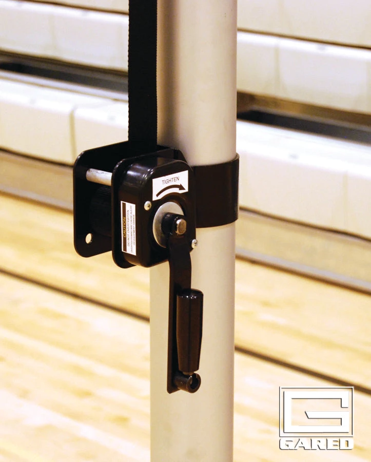 Gared RALLYLINE 3 1/2" OD Scholastic One-Court Volleyball System, Less Floor Sleeves And Covers 4 Gared RALLYLINE 3 1/2" OD Scholastic One-Court Volleyball System, Less Floor Sleeves And Covers