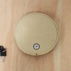 Gared 8" Hinged Locking Brass Cover Plate
