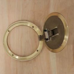 Gared 8" Hinged Brass Cover Plate