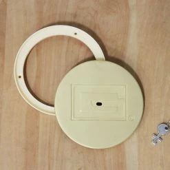 Gared 8" Swivel Locking Brass Cover Plate