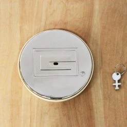 Gared 8" Swivel Locking Chrome Cover Plate