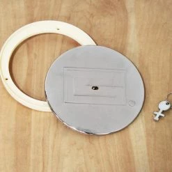 Gared 8" Swivel Locking Chrome Cover Plate