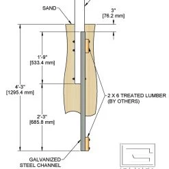 Gared SideOut™ Beach Volleyball Conversion Kit
