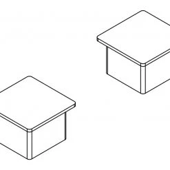 Gared Caps For 4" Square Outdoor Volleyball Posts