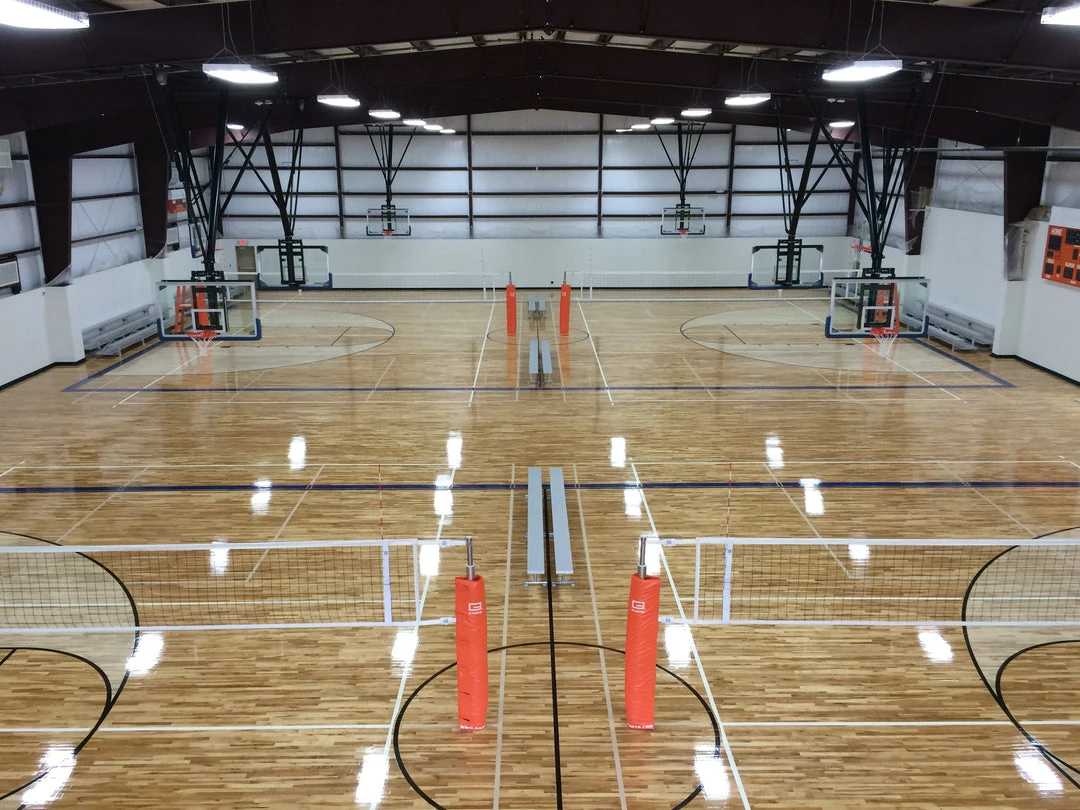 Gared Master Telescopic One-Court Volleyball System, Less Floor Sleeves And Covers 5 Gared Master Telescopic One-Court Volleyball System, Less Floor Sleeves And Covers