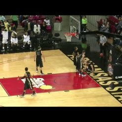 Gared Pro S Spring-Lift Portable Basketball Backstop With Wheel Lift, 8' Boom