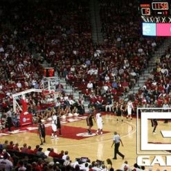 Gared Pro S Spring-Lift Portable Basketball Backstop With Wheel Lift, 8' Boom