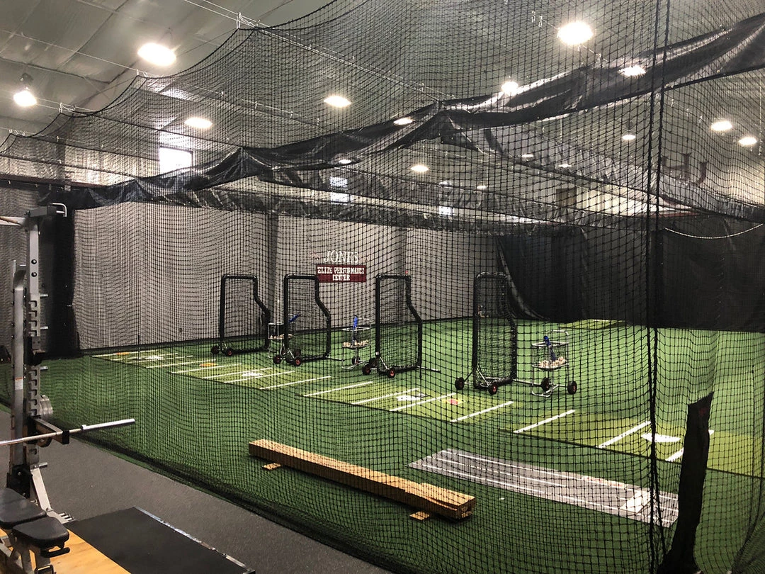 Trigon Sports Batting Tunnel Net #42 70x14x12ft High 4 Trigon Sports Batting Tunnel Net #42 70x14x12ft High