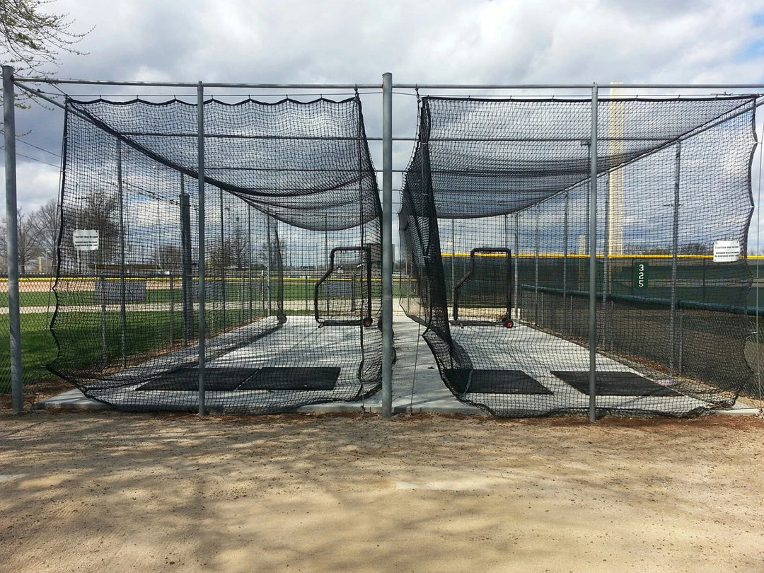 Trigon Sports Batting Tunnel Net #42 70x12x12ft High 4 Trigon Sports Batting Tunnel Net #42 70x12x12ft High