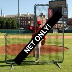 Trigon Sports Baseball Pitcher's L-Screen Replacement Net 7ftx7ft