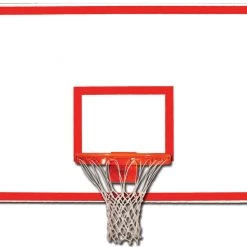 Trigon Sports Steel Rectangular Backboard W/ Target & Border