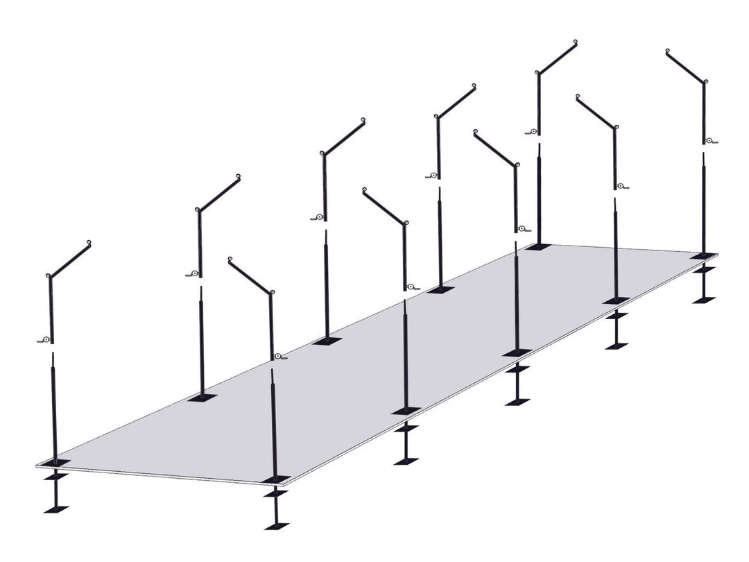 Trigon Sports 70' Cantilever Batting Cage Frame 3 Trigon Sports 70' Cantilever Batting Cage Frame