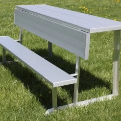 Gared Spectator 27' Portable Bench With Shelf