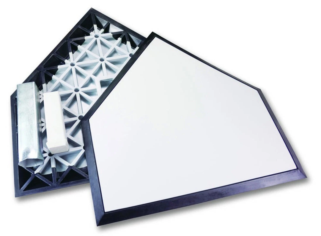 Trigon Sports Molded Rubber Home Plate W/ Ground Anchor Baseball 3 Trigon Sports Molded Rubber Home Plate W/ Ground Anchor Baseball