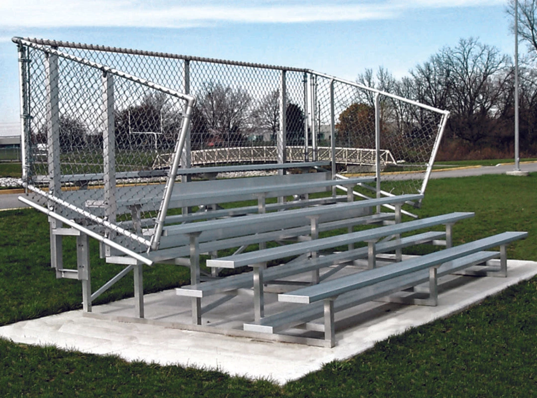 Trigon Sports 4 Row 15' Deluxe Standard Aluminum Bleacher 3 Trigon Sports 4 Row 15' Deluxe Standard Aluminum Bleacher