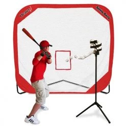 Heater Sports Heater Big League Drop Toss W/ Spring Away Pop-Up Net Package BL129