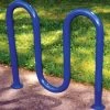 Gared Spectator Powdercoated Looped Bike Rack, 3' 3" 1 Gared Spectator Powdercoated Looped Bike Rack, 3' 3"