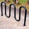Gared Spectator Powdercoated Looped Bike Rack, 5' 3" 2 Gared Spectator Powdercoated Looped Bike Rack, 5' 3"