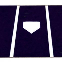Trigon Sports Pro Turf Home Plate Mat - 6'X12' Black