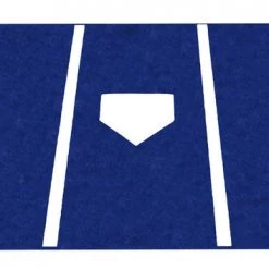 Trigon Sports Pro Turf Home Plate Mat - 6'X12' Blue