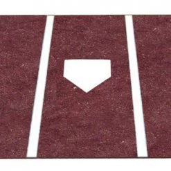 Trigon Sports Baseball Pro Turf Home Plate Mat - 6'X12' Brown