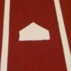Trigon Sports Pro Turf Home Plate Mat - 6'X12' Clay