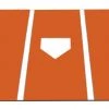 Trigon Sports Pro Turf Home Plate Mat - 6'X12' Orange