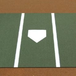 Trigon Sports Baseball Pro Turf Home Plate Mat - 7' X 12' Green