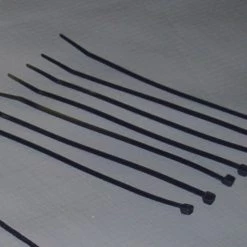 Trigon Sports 8" Black Cable Ties - 100/Bag