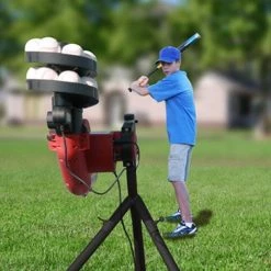 Heater Sports BaseHit Baseball Pitching Machine W/ Auto Ball Feeder BH199