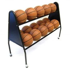 Trigon Sports 2-Tier 15-Ball Cart Basketball