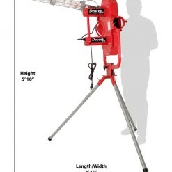 Heater Sports Deuce 95 MPH 2 Wheel Curveball Pitching Machine W/ Auto Feeder DC899 11 Heater Sports Deuce 95 MPH 2 Wheel Curveball Pitching Machine W/ Auto Feeder DC899
