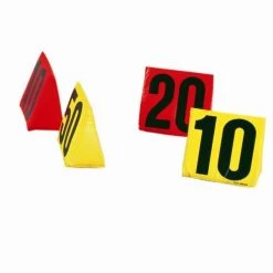 Trigon Sports Solid Foam Weighted Triangle Sideline Markers - 11pc Set