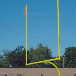 Gared High School 5-9/16" O.D. White Football Goalposts, Permanent/Sleeve Mount (OLD PART # FGP601SW)